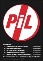 PiL December 2009 Live Dates