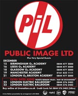 PiL December 2009 Live Dates