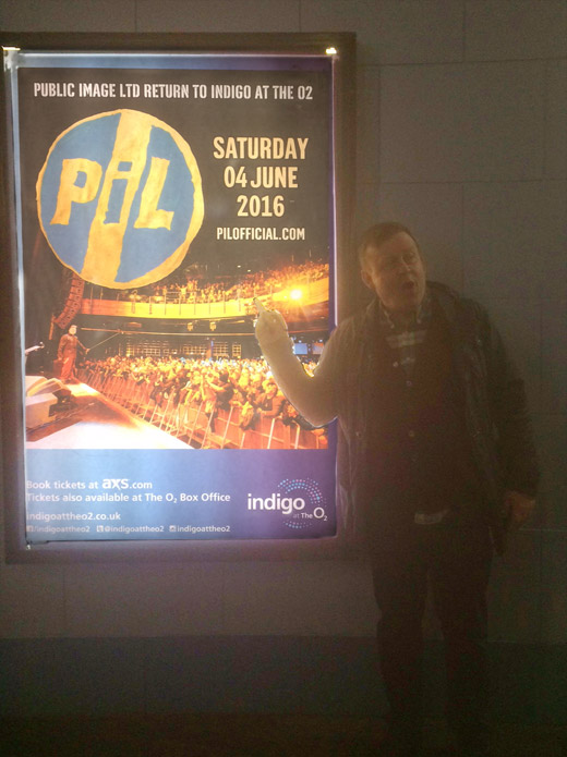 The loyal South London contingent promoting PiL at the Brit Awards just before Coldplay came on. The crowd went mild. They knew PiL were coming.