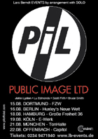 Public Image Ltd  German Tour 2010