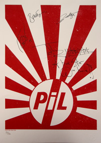 Fully signed PiL Rising Sun Print Competition