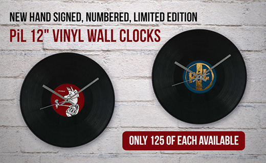 Signed, Numbered PiL Vinyl Wall Clock